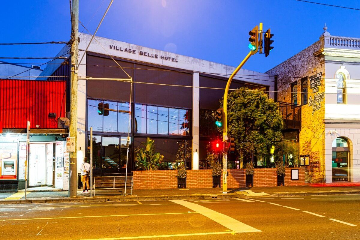 Zip awnings on the Village Belle Hotel