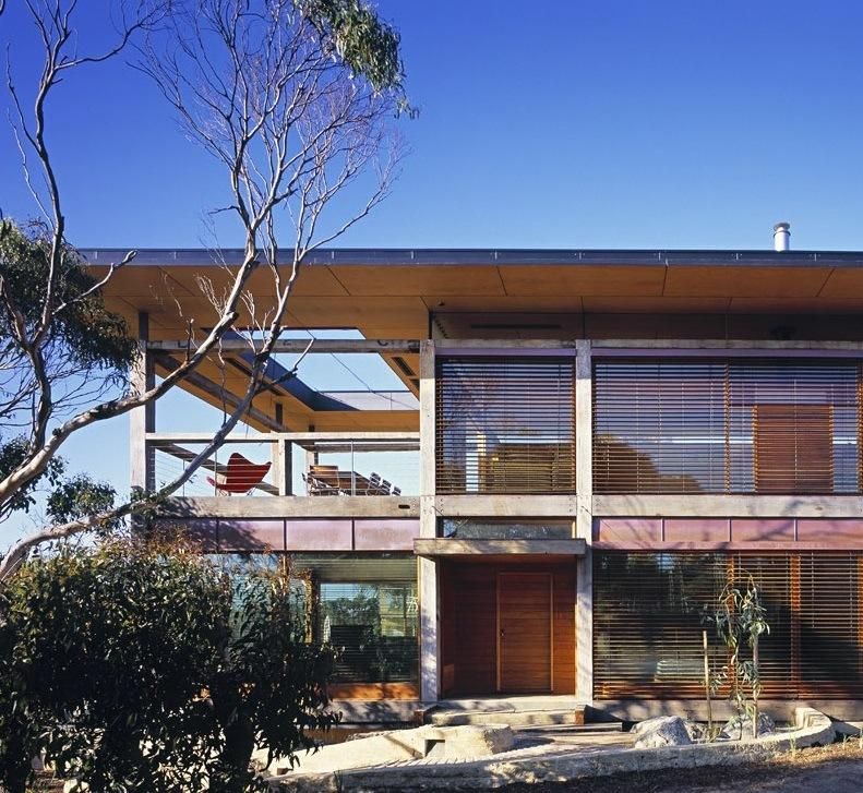 Cedar slats on EVBs on a residential property