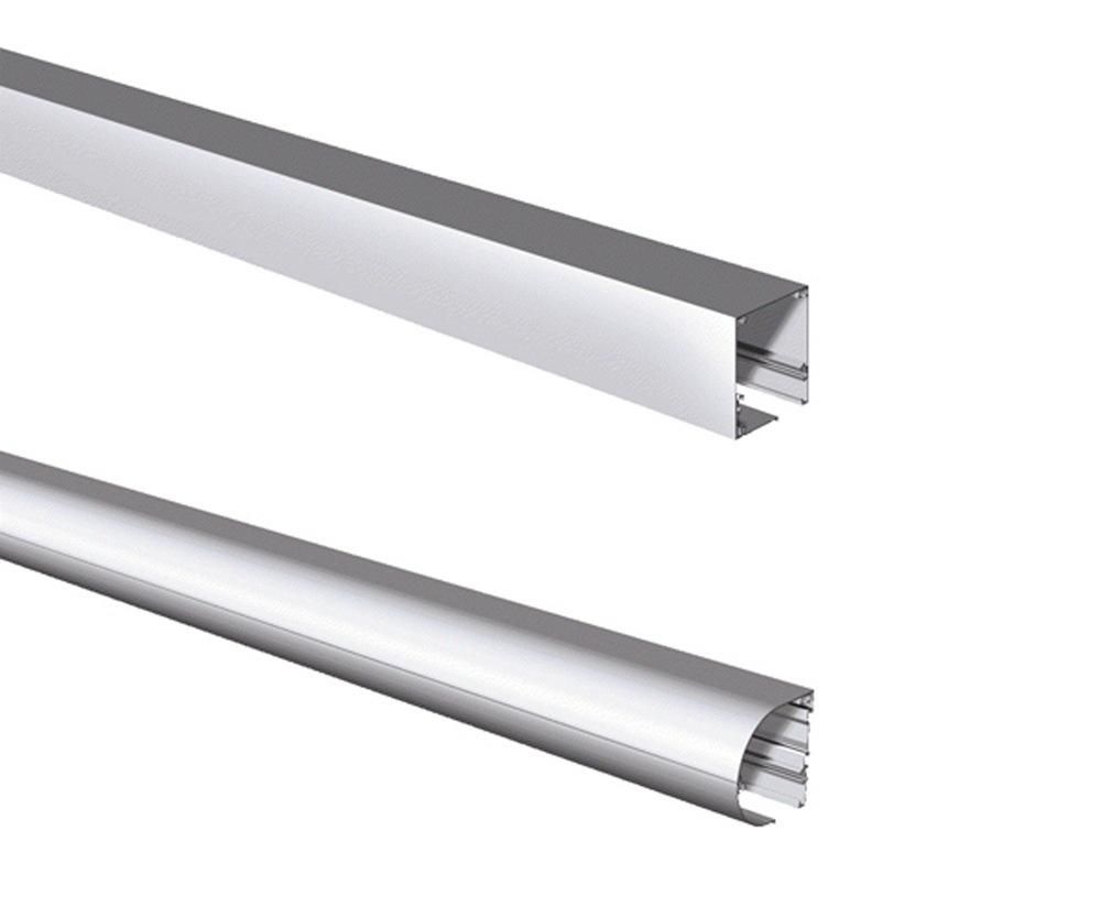 CAD drawing of the two different cassettes that are available for Zip awnings