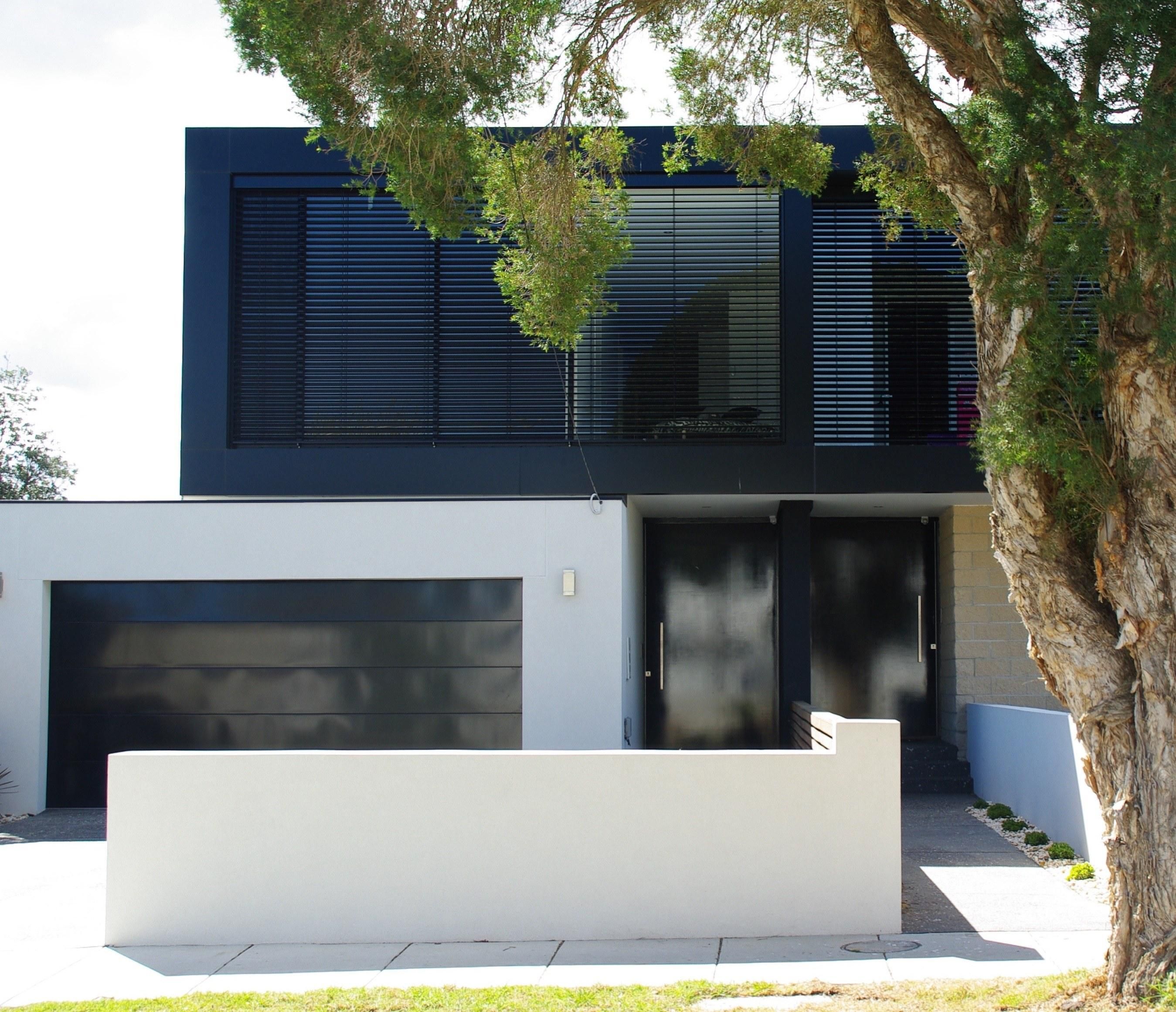 External Venetian Blinds on the windows of a residential house